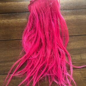 Vibrant Pink Hair Extension 10”